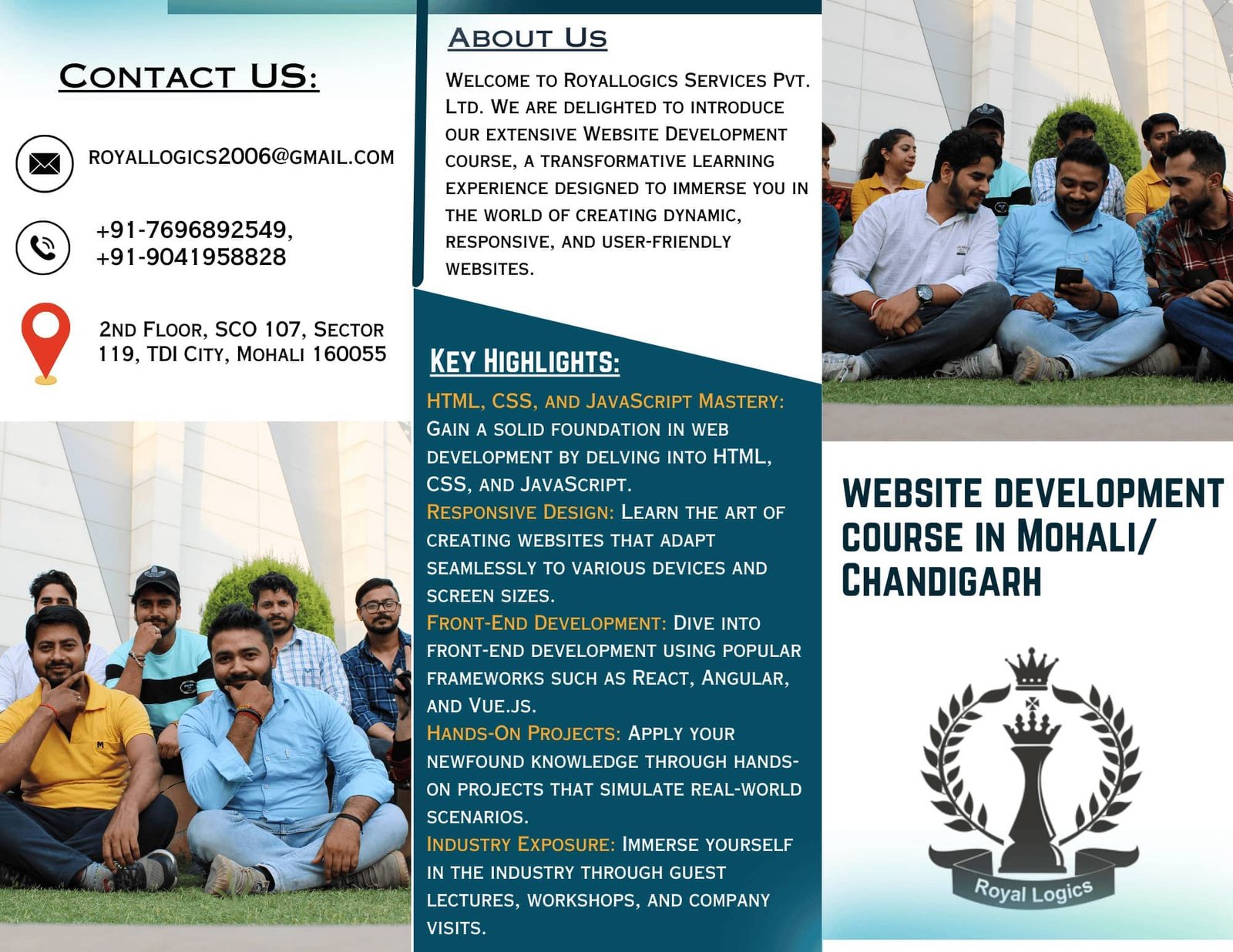 website development course in Mohali